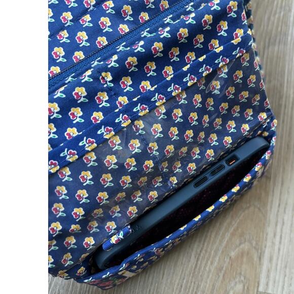 Vera Bradley Vintage Royal Blue‎ 80s Wallet on a String Like New Holds iPhone! - Picture 12 of 14
